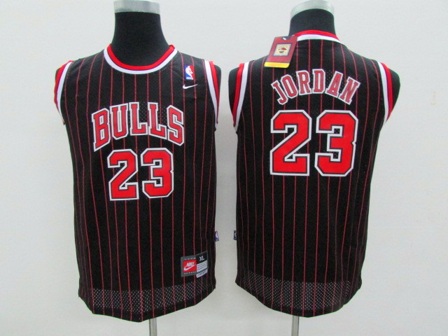 Youth NBA Chicago Bulls #23 Michael Jordan black Game Nike Jerseys->youth nba jersey->Youth Jersey